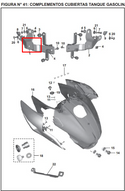 SOPORTE TANQUE RESERVA PULSAR 200 NS ORIGINAL - Mundimotos