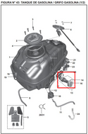 LLAVE GAS PULSAR 200 NS ORIGINAL - Mundimotos