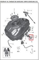 Load image into Gallery viewer, PERILLA LLAVES GAS 200 NS ORIGINAL - Mundimotos