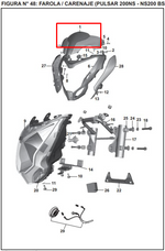 Cargar imagen en el visor de galería, VISOR CARENAJE PULSAR 200 NS ORIGINAL - Mundimotos