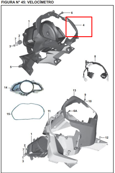 SOPORTE Velocimetro PULSAR 200 NS ORIGINAL - Mundimotos
