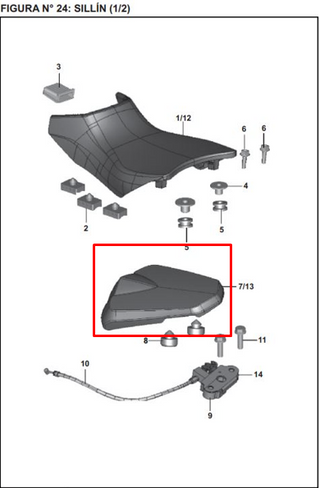 SILLIN RR PULSAR 200 NS ORIGINAL - Mundimotos