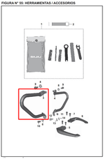 Cargar imagen en el visor de galería, Defensa Izq Bajaj Pulsar 200Ns Original - Genuine parts