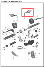 Load image into Gallery viewer, ESPEJO RH PULSAR 200 NS ORIGINAL - Mundimotos