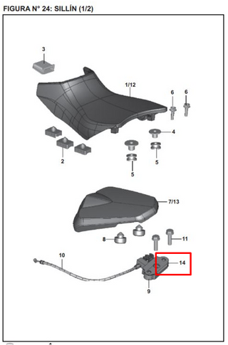PLATINO SILLIN NS 200 ORIGINAL - Mundimotos