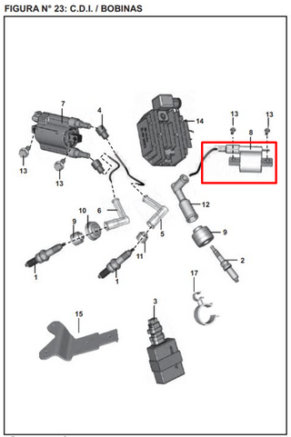 BOBINA RH PULSAR AS200 ORIGINAL - Mundimotos