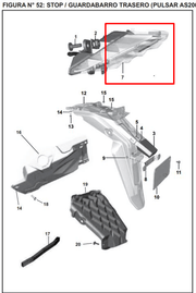 Stop bajaj PULSAR 200 NS original - genuine parts