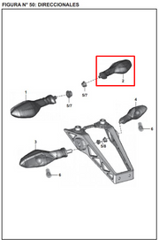 Direccional FR/RH PULSAR 200 NS ORIGINAL - Mundimotos