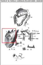 Cargar imagen en el visor de galería, Farola bajaj PULSAR 150 original - genuine parts