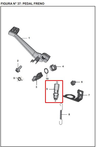 SWITCH STOP PULSAR 200 NS/AS200 ORIGINAL - Mundimotos