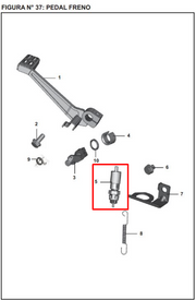 SWITCH STOP PULSAR 200 NS/AS200 ORIGINAL - Mundimotos