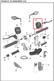 Comando derecho bajaj pulsar200ns bs4 original - genuine parts