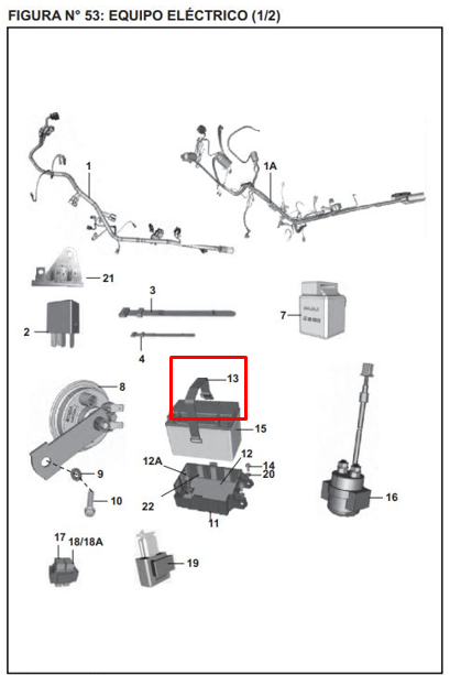 CORREA BATERIA 200 NS ORIGINAL - Mundimotos