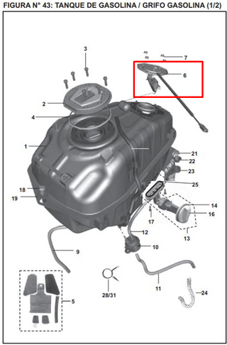MEDIDOR GAS 200NS CONECC INF ORIGINAL - Mundimotos