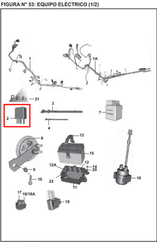 RELAY ARRANQUE 200 NS ORIGINAL - Mundimotos