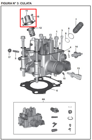 TAPA TERMOSTATO PULSAR 200 NS/BS4/AS ORIGINAL - Mundimotos
