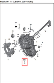 TORNILLO INYECTOR ACEITE NS 200FI ORIGINAL - Mundimotos