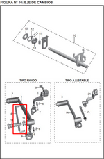 Cargar imagen en el visor de galería, VARILLA PEDAL CAMBIOS 200 NS ORIGINAL - Mundimotos