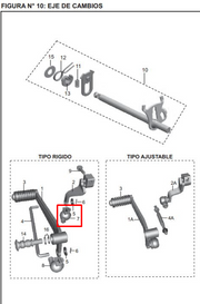 GUARDAPOLVO #1 PEDAL PULSAR 200 NS ORIGINAL - Mundimotos