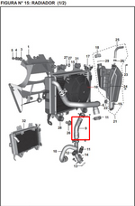 Cargar imagen en el visor de galería, MANGUERA RADIA 200 NS PEQUENA ORIGINAL - Mundimotos