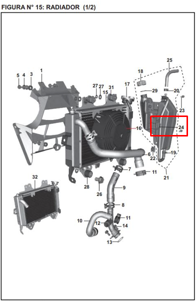 MANGUERA TANQUE RES NS 200 ORIGINAL - Mundimotos