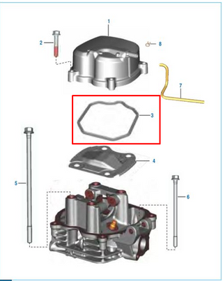ORING TAPA CLTA PLATINO 125-5S ORIGINAL - Mundimotos