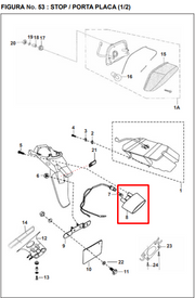 LUZ PLACA PULSAR UG ORIGINAL - Mundimotos