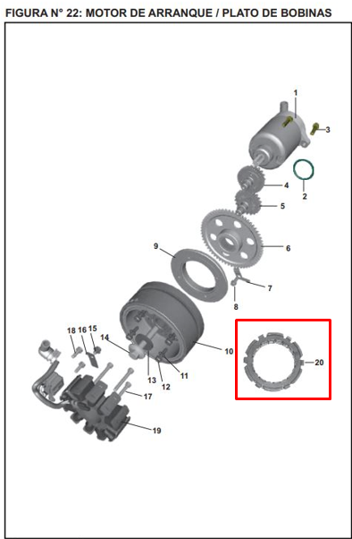 CLUTCH ARRANQUE 200 NS ORIGINAL - Mundimotos