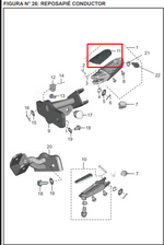 Cargar imagen en el visor de galería, CAUCHO POSA DISCOVER 125 ST/150ST ORIGINAL - Mundimotos