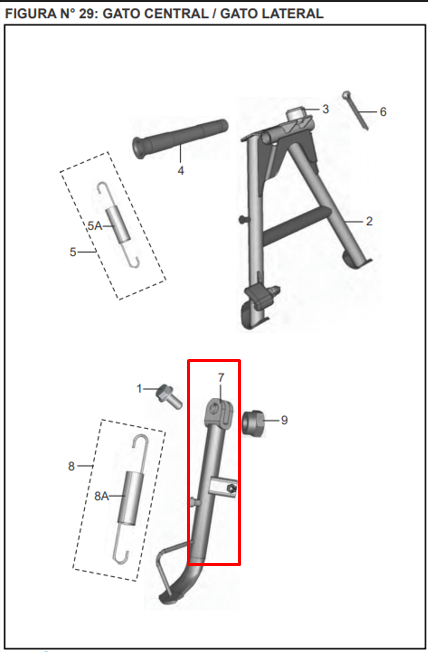 GATO LAT. DISCOVER 125 ST ORIGINAL - Mundimotos