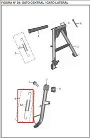 RESORTRE GATO LAT DISCOVER 125 ST ORIGINAL - Mundimotos