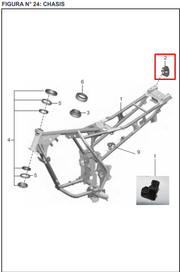TAPA CHASIS DISCOVER 125 ST ORIGINAL - Mundimotos