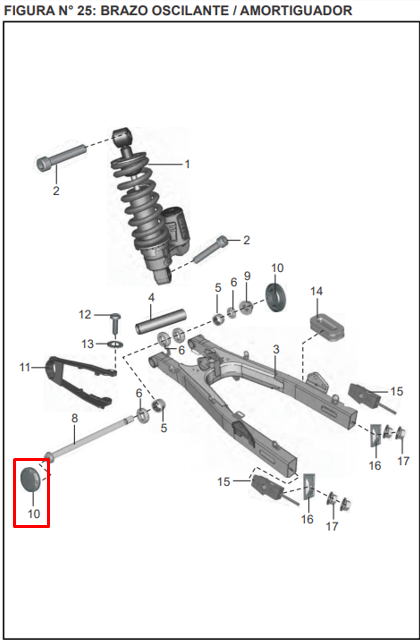 TAPA TIJERA DISCOVER 125 ST ORIGINAL - Mundimotos