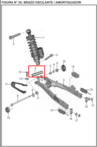 BUJE 14X22X102 TJ DISCOVER 125 ST ORIGINAL - Mundimotos