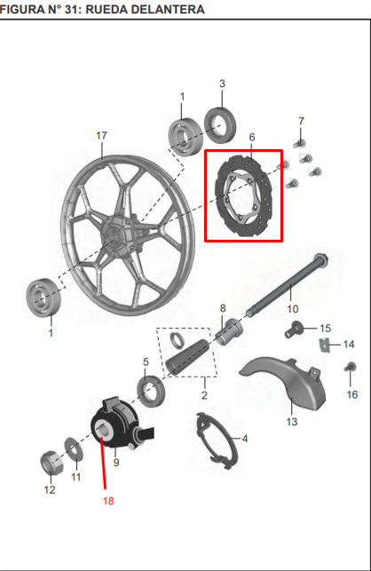 DISCO FRENO DISCOVER 125 ST ORIGINAL - Mundimotos