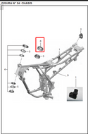 TAPA CUNAS DISCOVER 125 ST/150ST ORIGINAL - Mundimotos