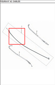 CABLE VelocimetroCIMETRO DISCOVER 125 FD/ST/M ORIGINAL - Mundimotos