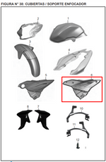Cargar imagen en el visor de galería, Tapa Derecho Bajaj DISCOVER 125St Original - Genuine parts - Mundimotos