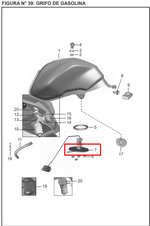 Cargar imagen en el visor de galería, MEDIDOR GAS DISCOVER 125ST/150ST ORIGINAL - Mundimotos