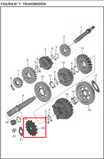 Cargar imagen en el visor de galería, PINON 14T BM100/150/DISCOVER 125 ST ORIGINAL - Mundimotos