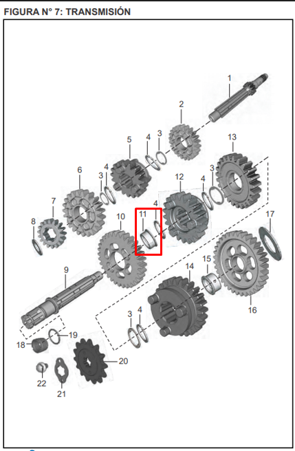 BUJE CAJA PINON 2DA PULSAR 135/DISC ORIGINAL - Mundimotos