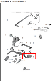 PEDAL CAMBIOS DISCOVER 125 ST ORIGINAL - Mundimotos