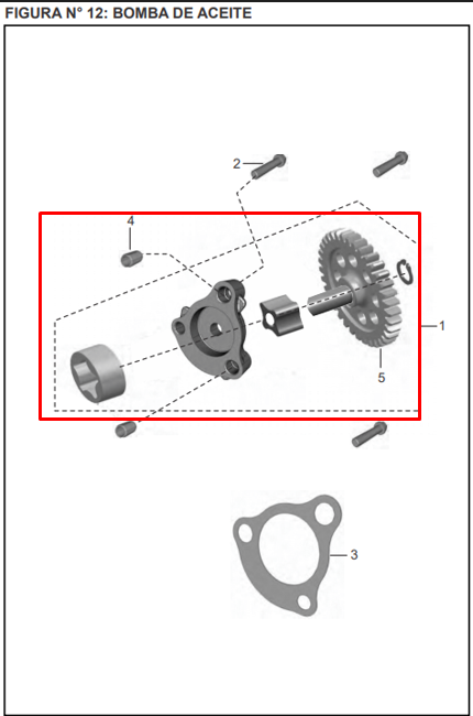 BOMBA OIL 38T DISC125+/ST ORIGINAL - Mundimotos
