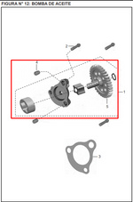 Cargar imagen en el visor de galería, BOMBA OIL 38T DISC125+/ST ORIGINAL - Mundimotos