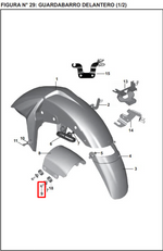 Cargar imagen en el visor de galería, TORNILLO GUARDABARRO FR 200 NS ORIGINAL - Mundimotos