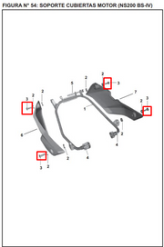 TORNILLO 6X20 PULSAR 200 NS/AS/PLATINO 110 ORIGINAL - Mundimotos