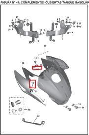 TORNILLO 5X20 VISOR DISCOVER 100/125FD ORIGINAL - Mundimotos