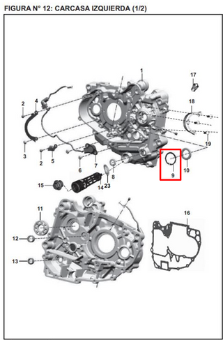 PIN 35MM CAJA ES PULSAR 200 NS/RS/AVENG ORIGINAL - Mundimotos