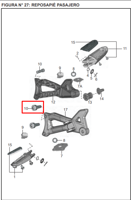 TORNILLO HLL 08X27 SOP POSA DISC12 ORIGINAL - Mundimotos