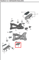 Load image into Gallery viewer, PLATINO POSAPIE LH DISCOVER 150 ST ORIGINAL - Mundimotos